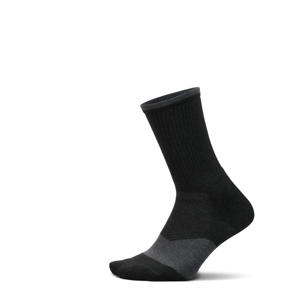 FEETURES - TRAIL MAX CUSHION MINI CREW CHARCOAL