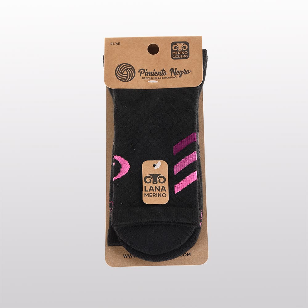 Pimiento Negro - Merino fietssokken