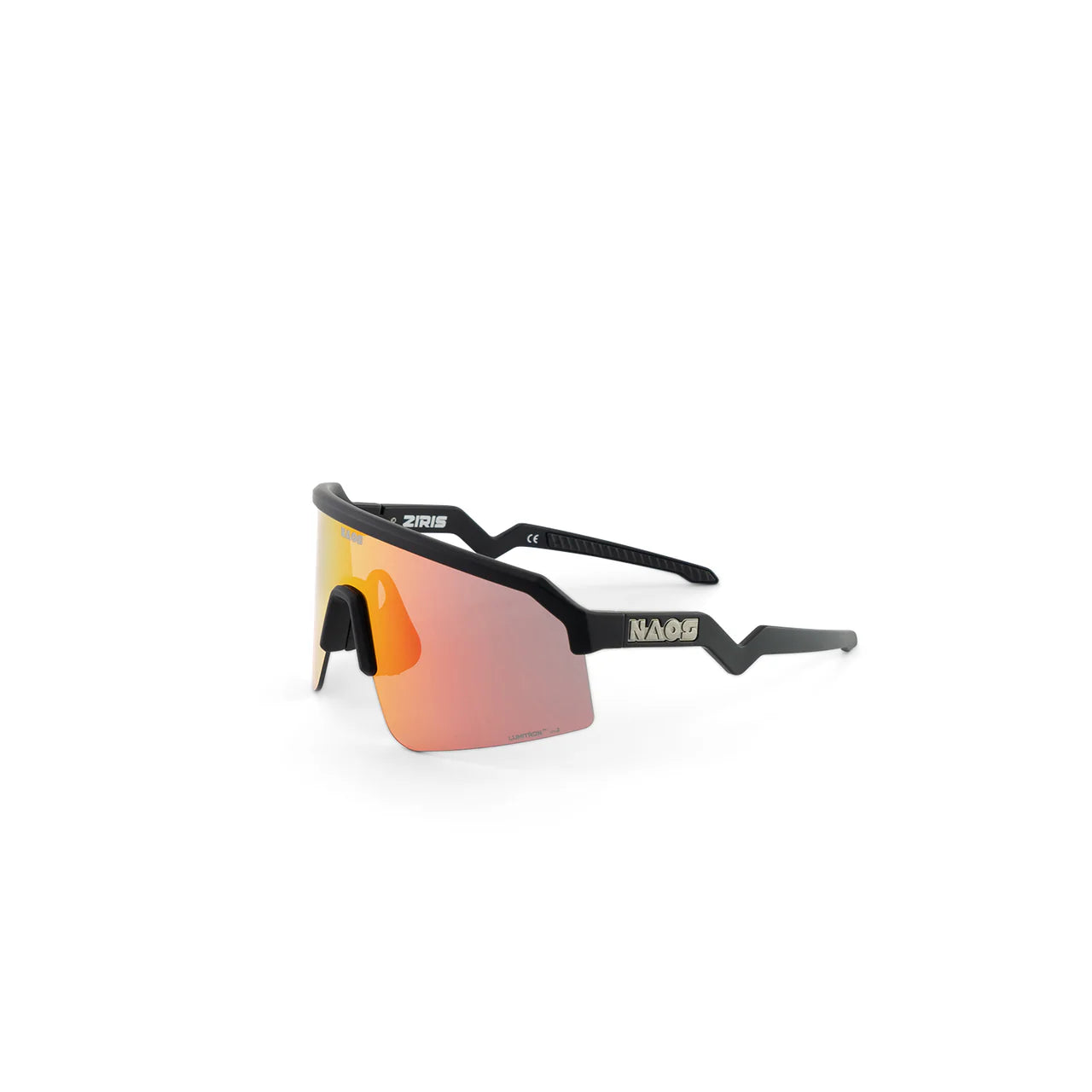 NAOS Ziris Matte Black / Black Red Lvl. 2 + Clear Lens