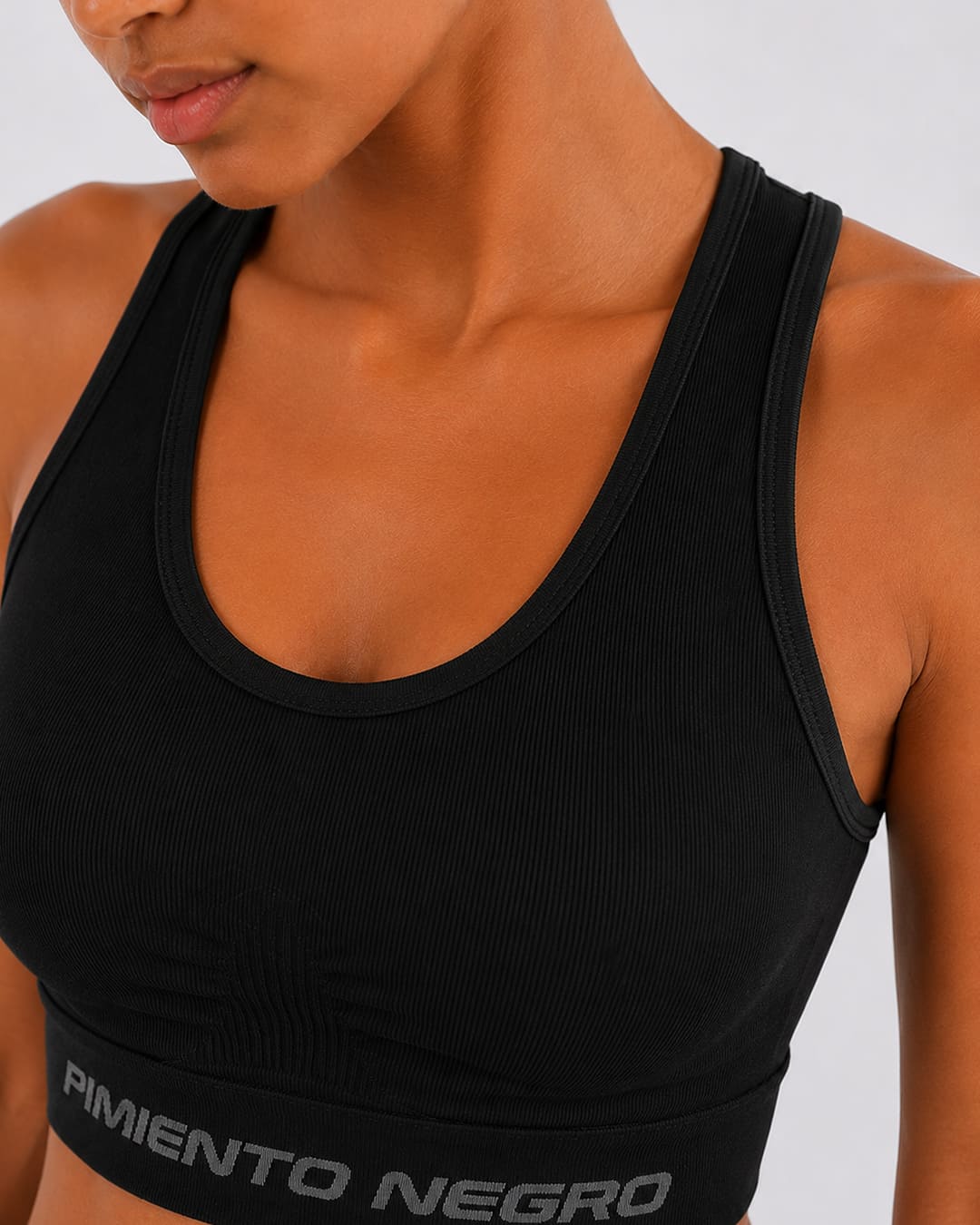 Pimiento Negro - Saturno sports top women - Zwart