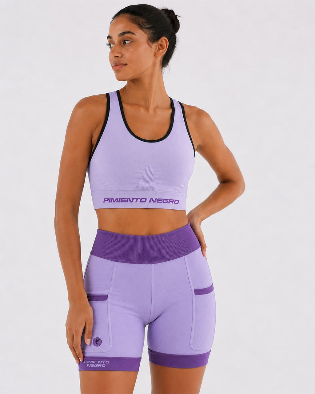 Pimiento Negro - Saturno sports top women - Lavendel