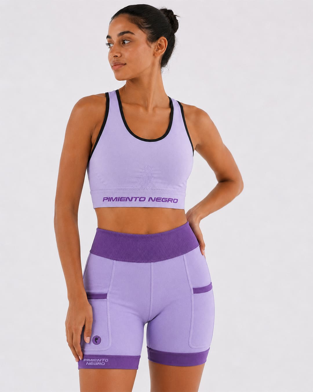 Pimiento Negro - Saturno sports top women - Lavendel