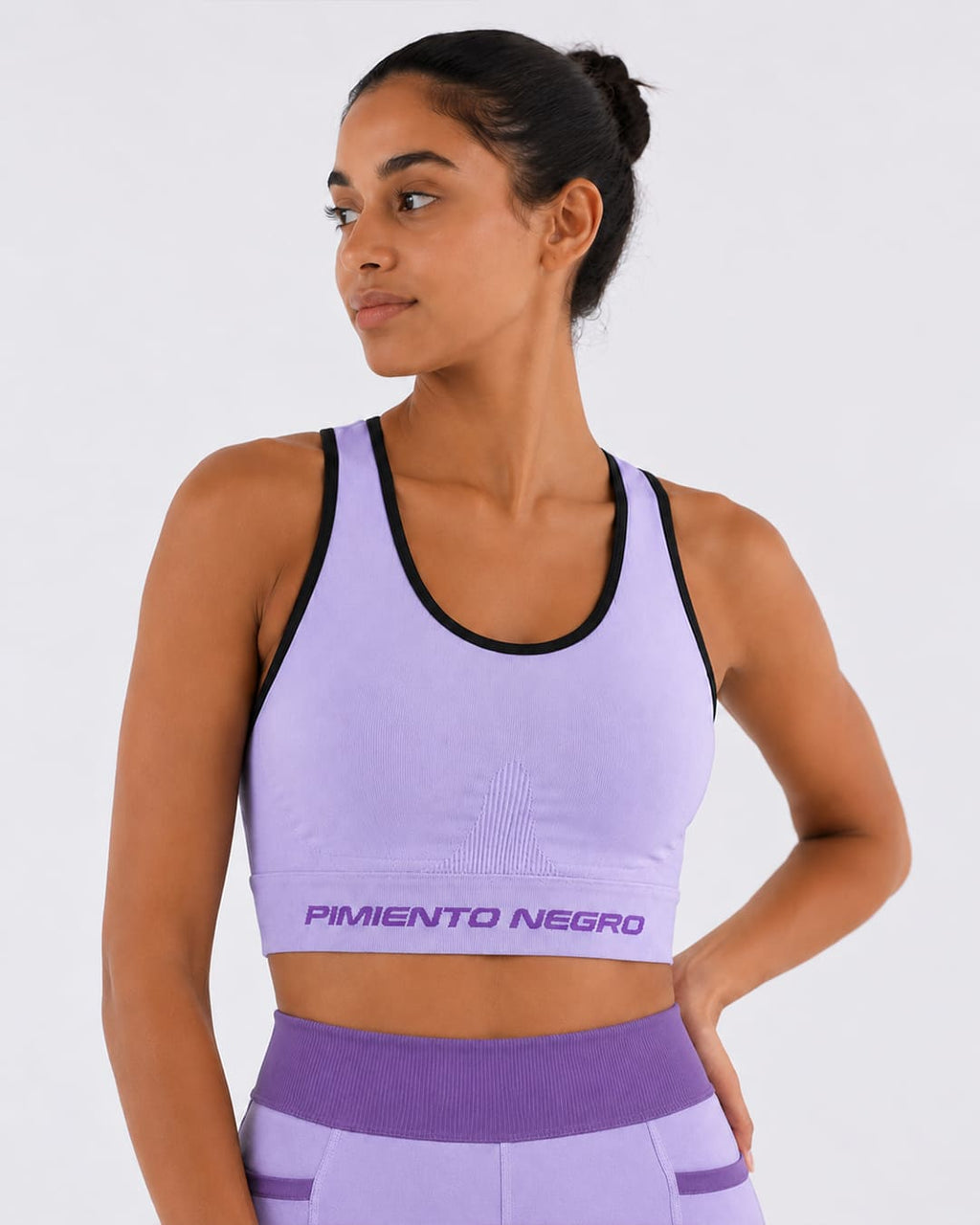 Pimiento Negro - Saturno sports top women - Lavendel