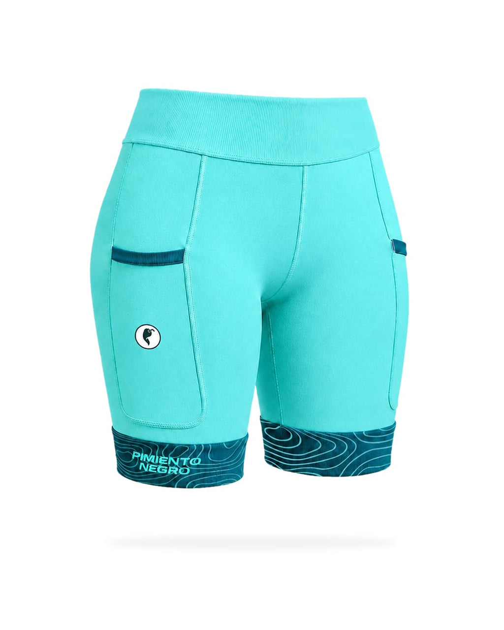 Pimiento Negro - Eclipse compression shorts women - Zeeblauw