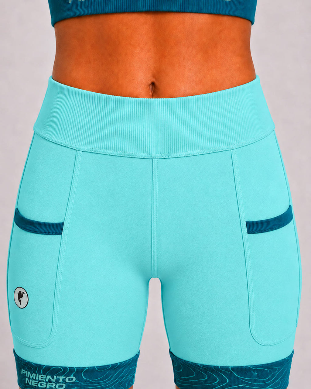 Pimiento Negro - Eclipse compression shorts women - Zeeblauw