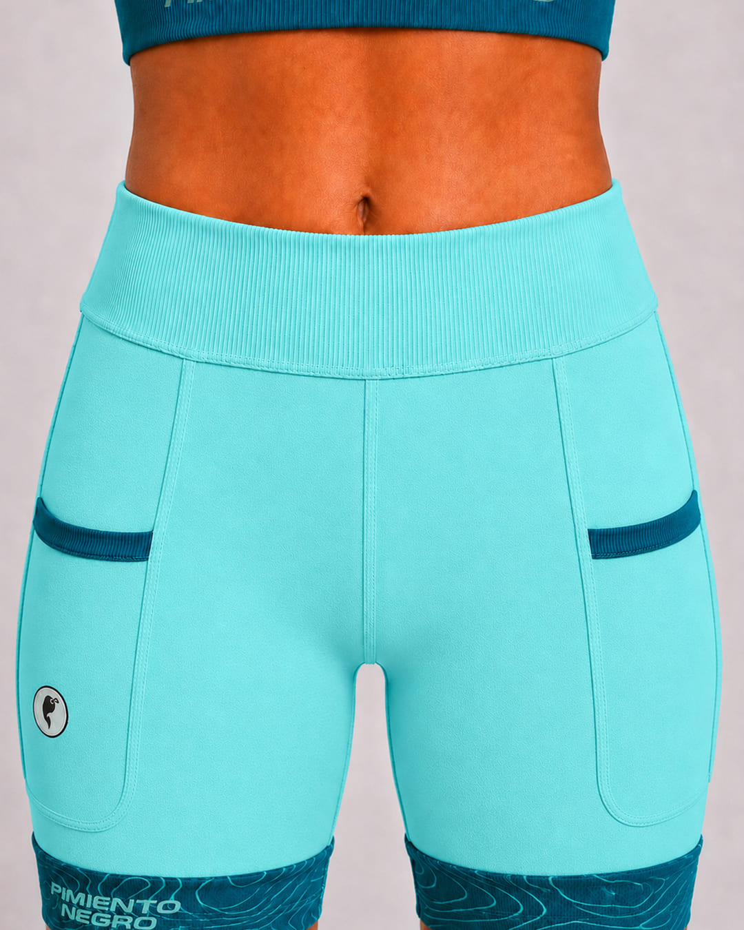 Pimiento Negro - Eclipse compression shorts women - Zeeblauw