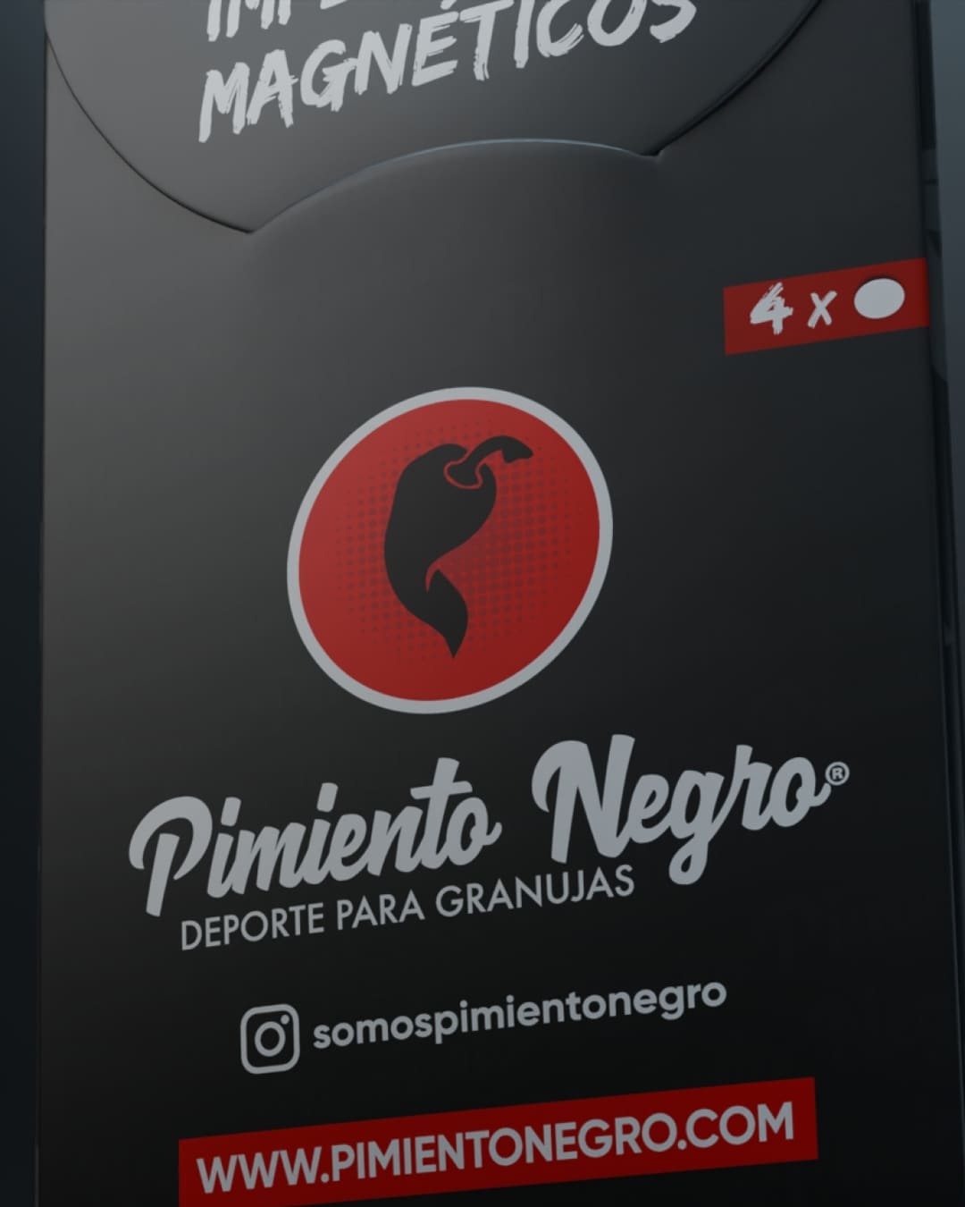 Pimiento Negro - Magnetic bib holders (4 pcs) - verpakking