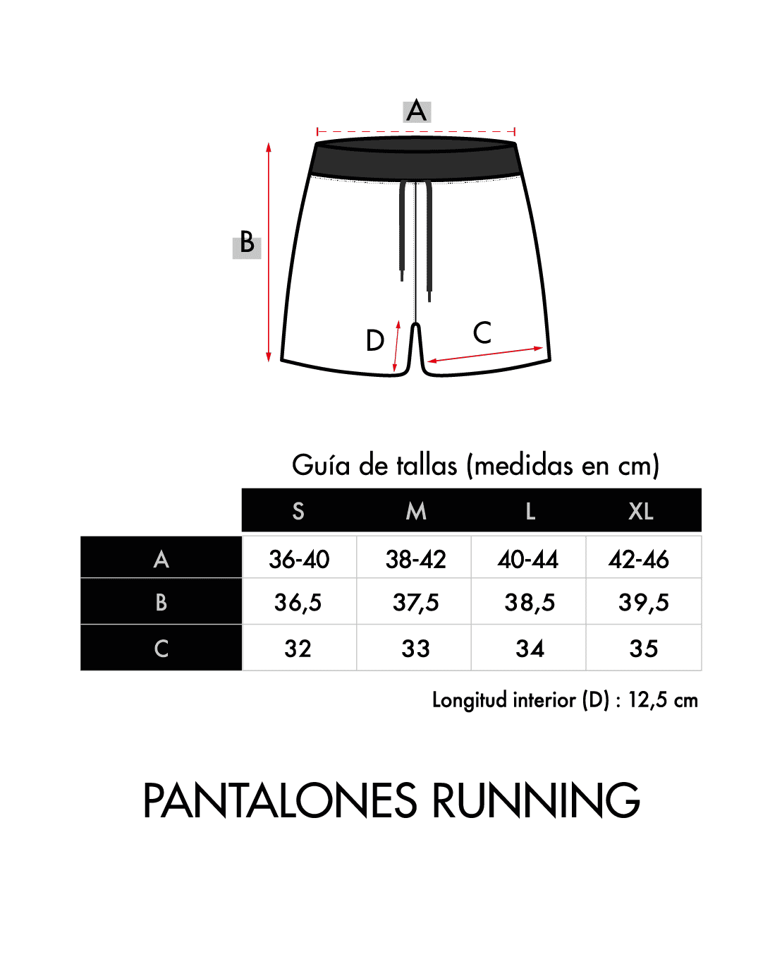 Pimiento Negro - running shorts men