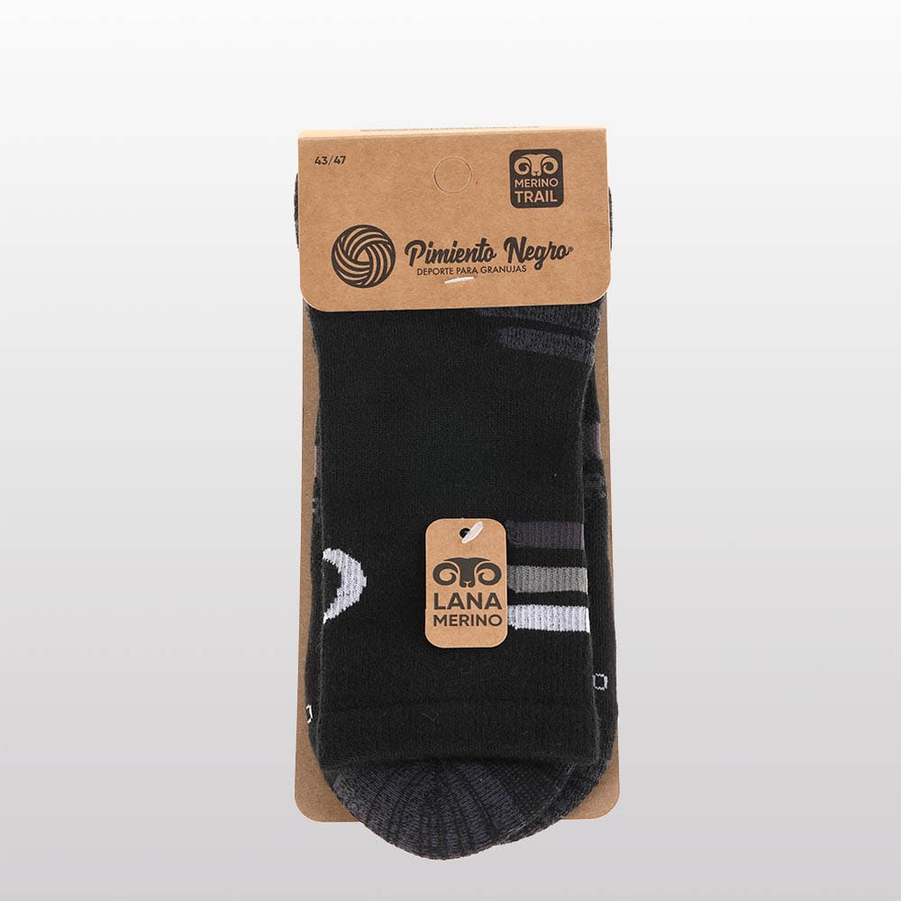 Pimiento Negro - Trailsokken Merino