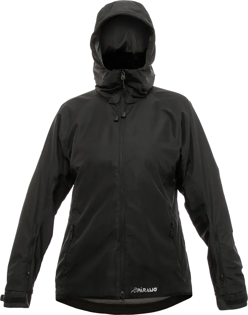 Paramo Caminata Jacket dames zwart voorkant