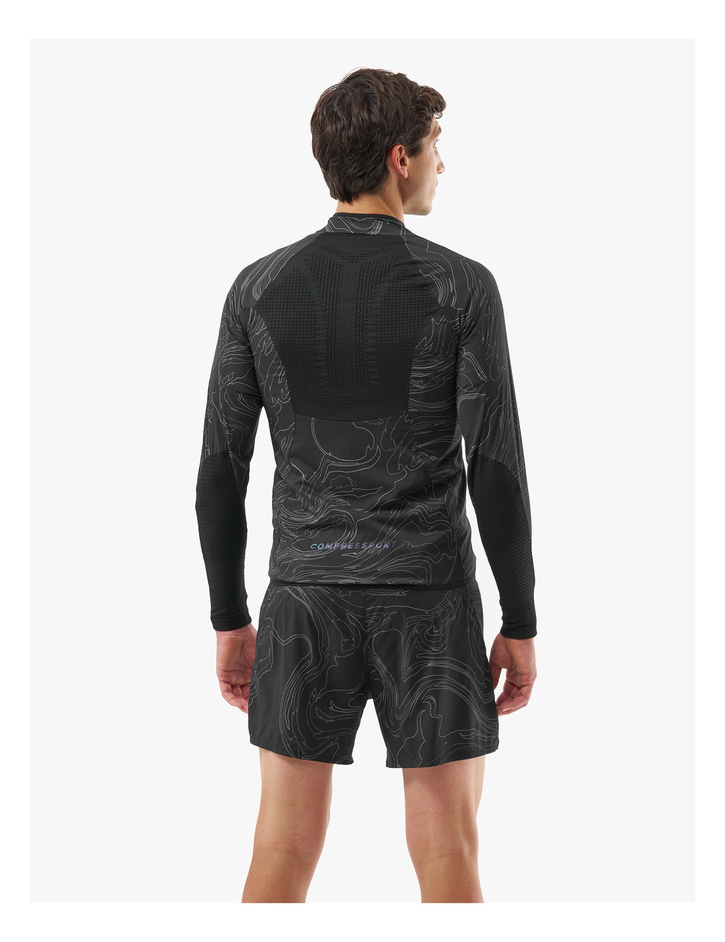 Compressport - Hurricane Windproof Jacket M Aurora - Black/Aurora