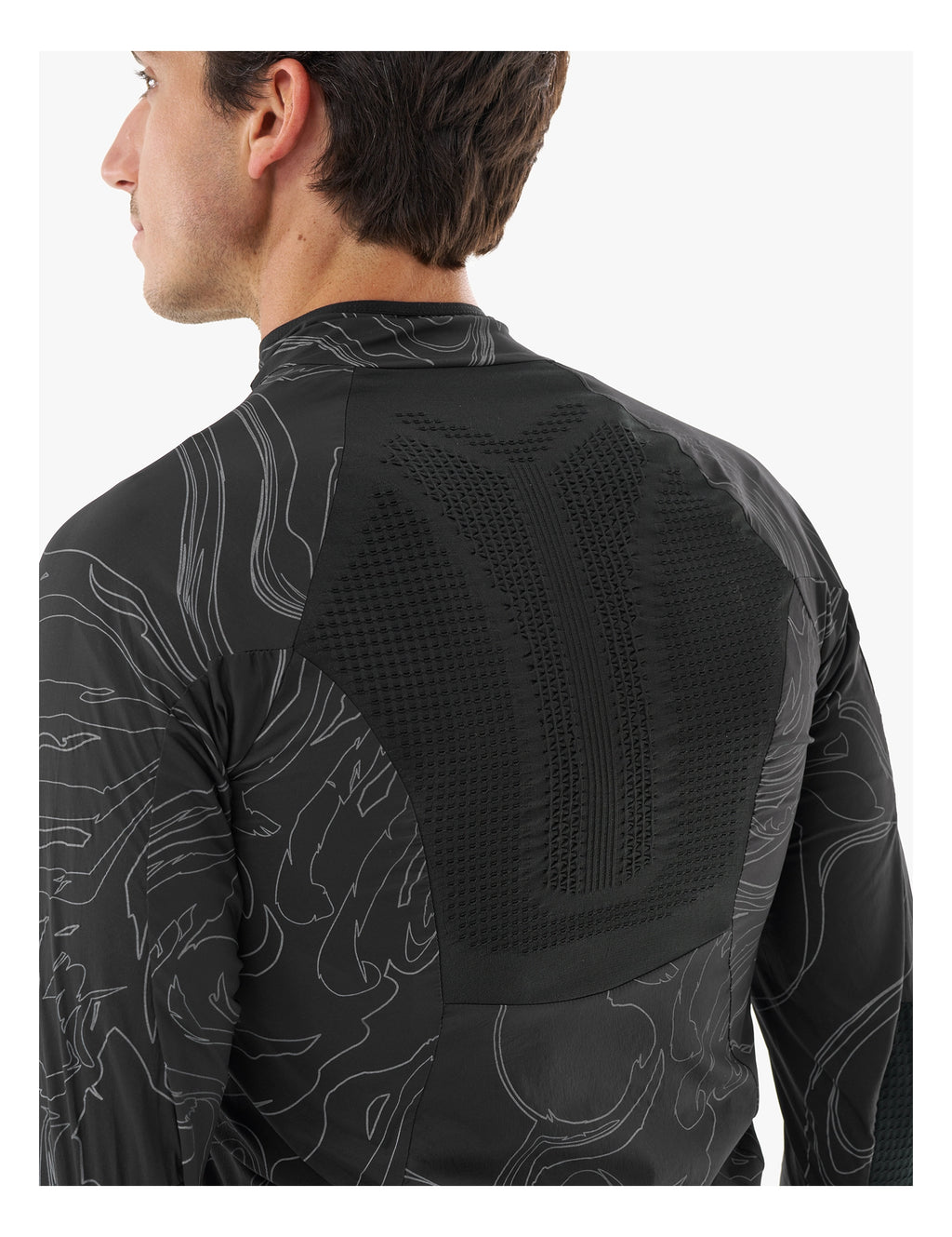 Compressport - Hurricane Windproof Jacket M Aurora - Black/Aurora