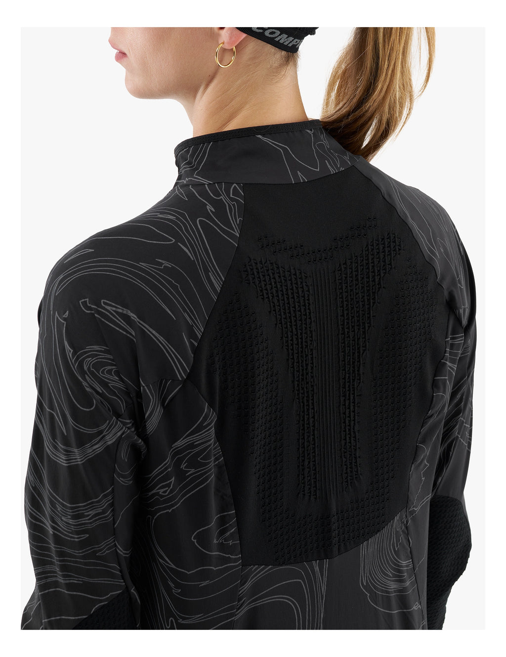 Compressport - Hurricane Windproof Jacket W Aurora - Black/Aurora