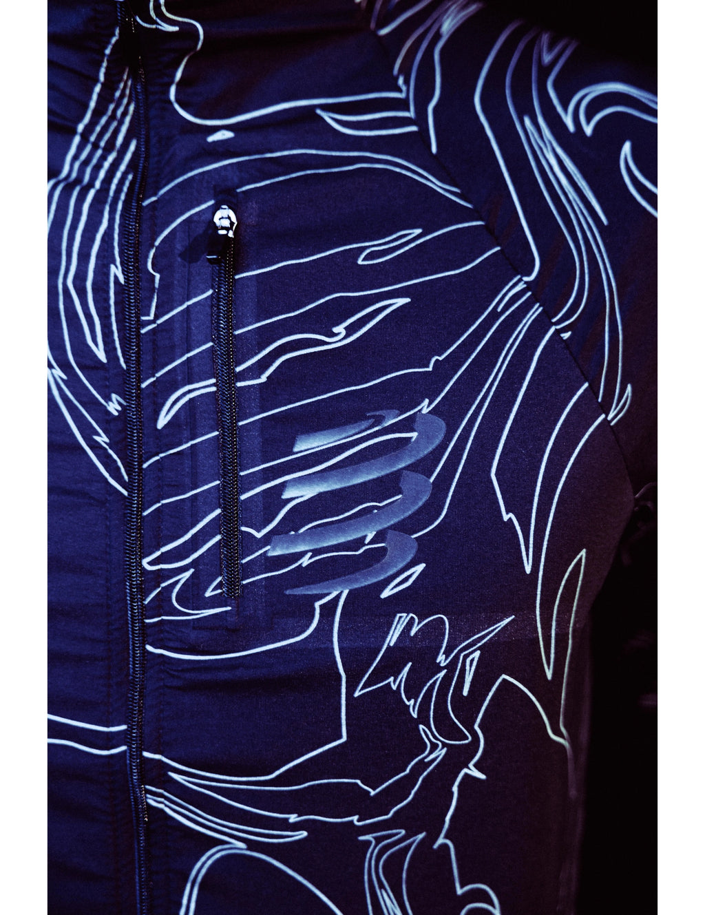 Compressport - Hurricane Windproof Jacket W Aurora - Black/Aurora