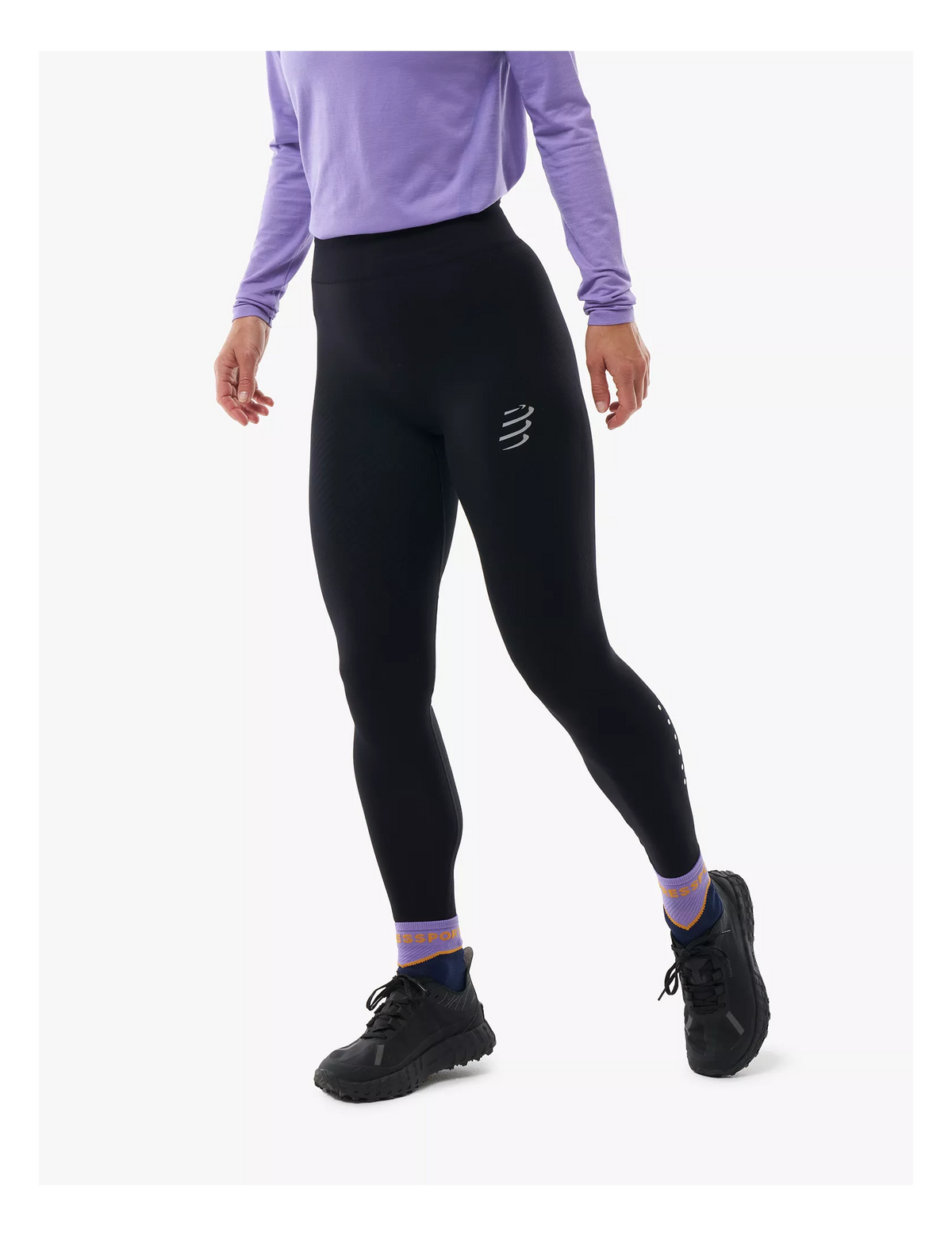 Compressport Winter Merino Run Legging W zwart